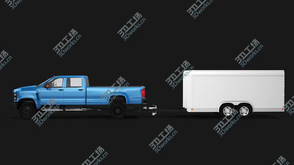 images/goods_img/20210312/3D model Large Pickup and Cargo Trailer/3.jpg